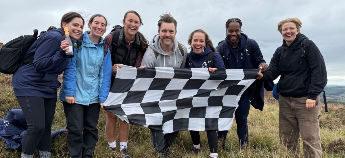 A team on the Capture The Flag team building day