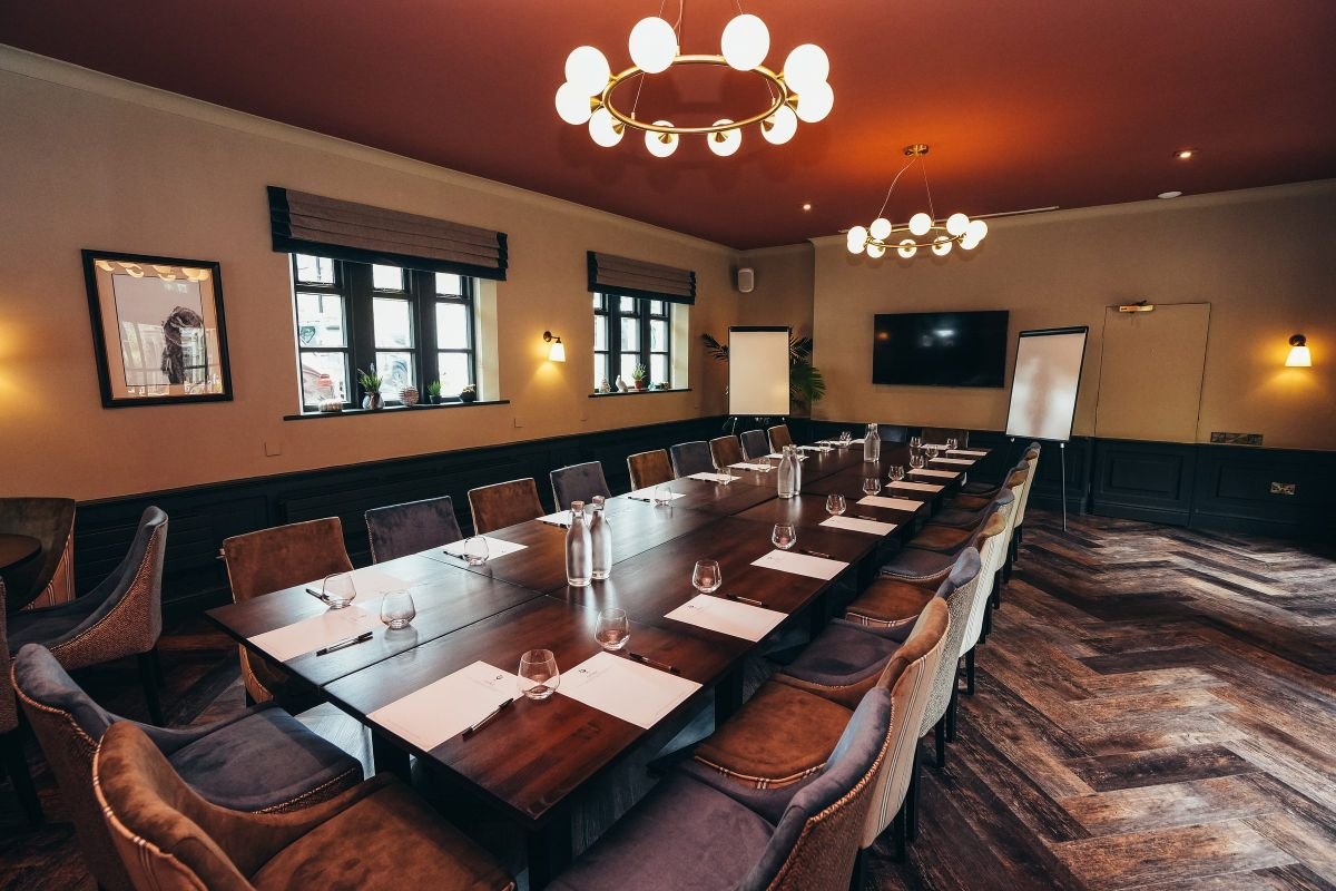 The Dragons' Den meeting room at The George, Hathersage